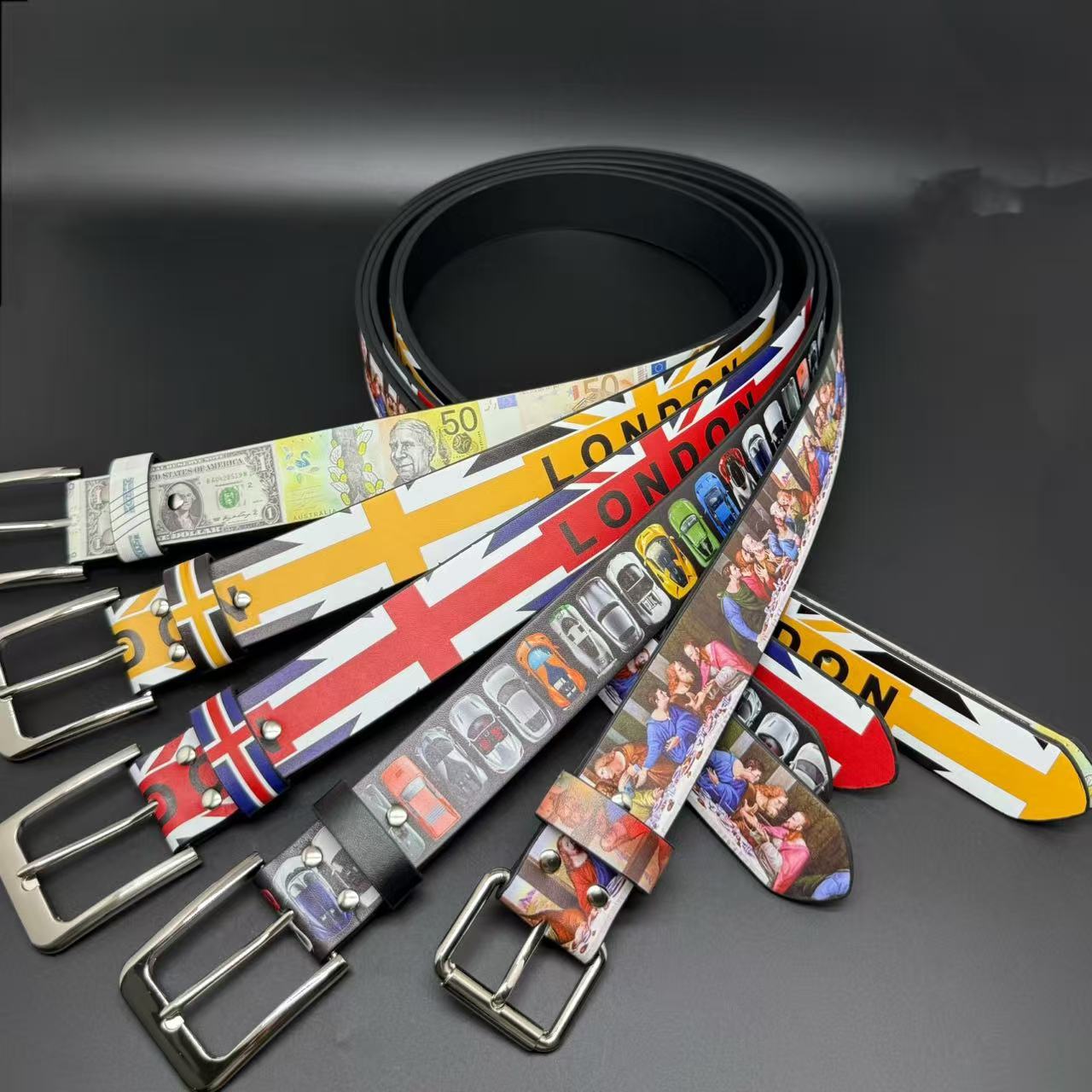 Street Fashion In London - American Vintage Unisex PU Waist Belt