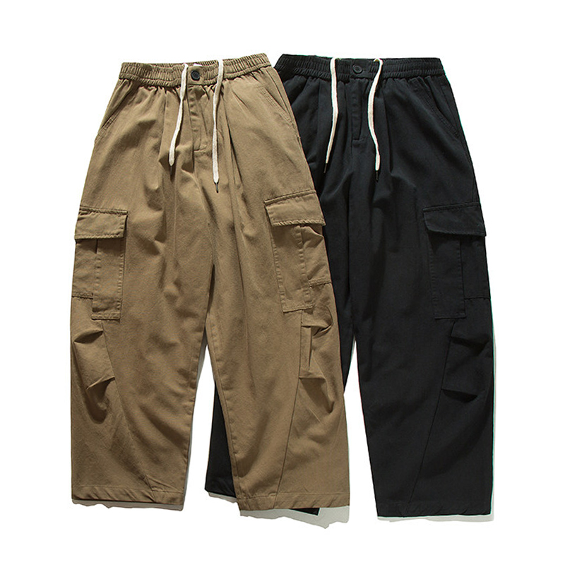 Men Streetwear Fashion Vintage - Cargo Pant Wide ulasan dan harga