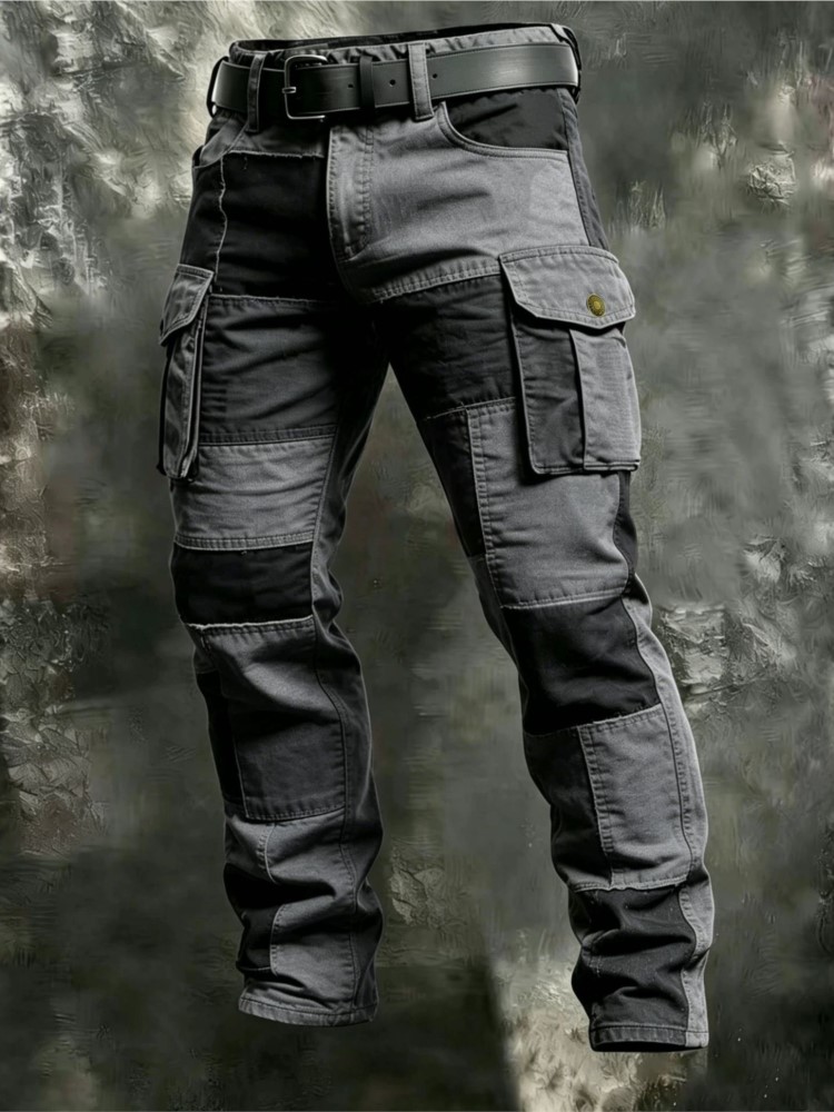 Cotton Men Cargo Pants Khaki C - Cargo Pant Wide ulasan dan harga