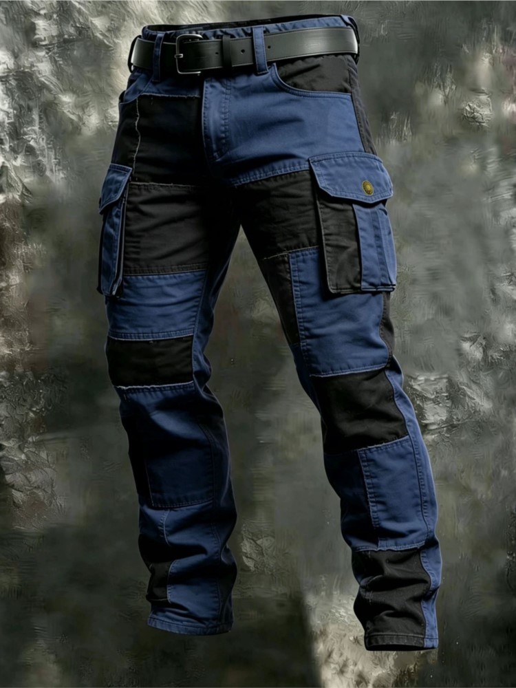 Cotton Men Cargo Pants Khaki C - Cargo Pant Wide ulasan dan harga