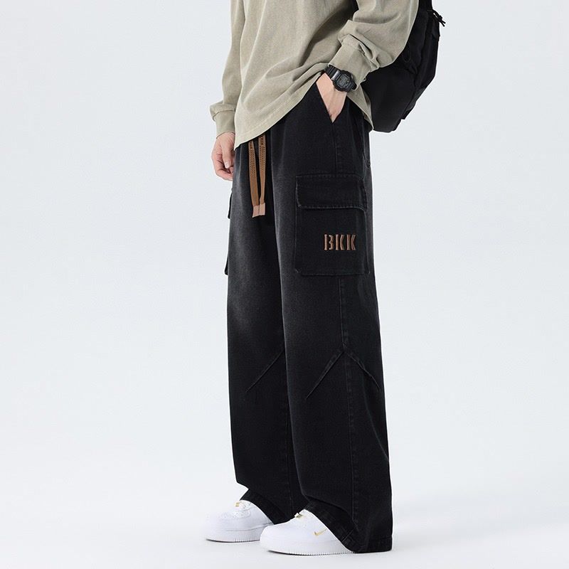 Mens 2026 Spring American Vint - Cargo Pant Wide ulasan dan harga