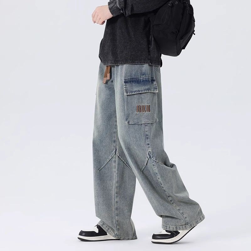 Mens 2026 Spring American Vint - Cargo Pant Wide ulasan dan harga