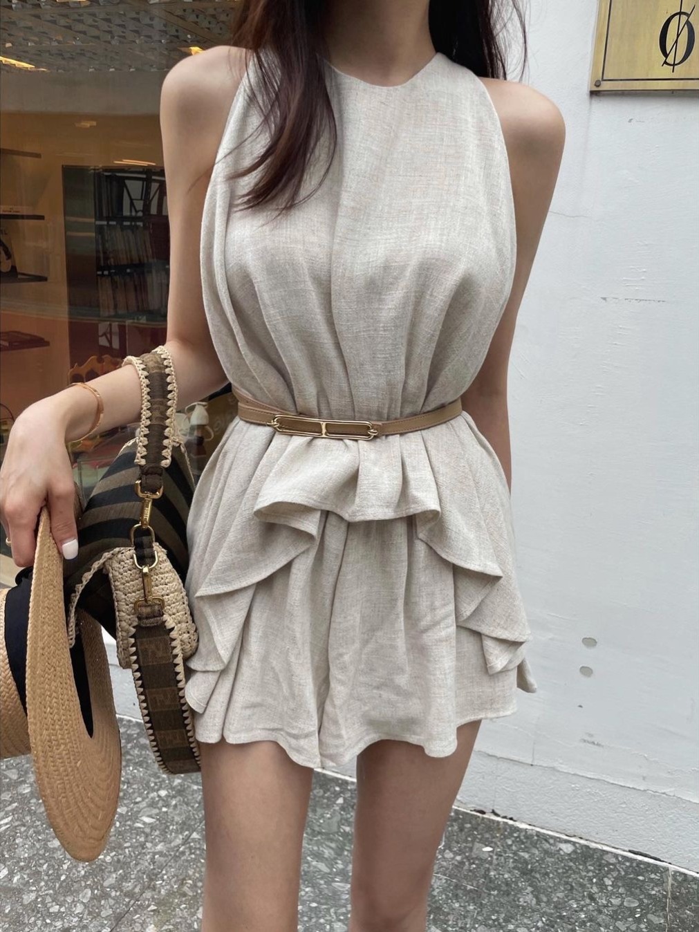 Fashionable Sleeveless Wide He - Street Fashion Now ulasan dan harga