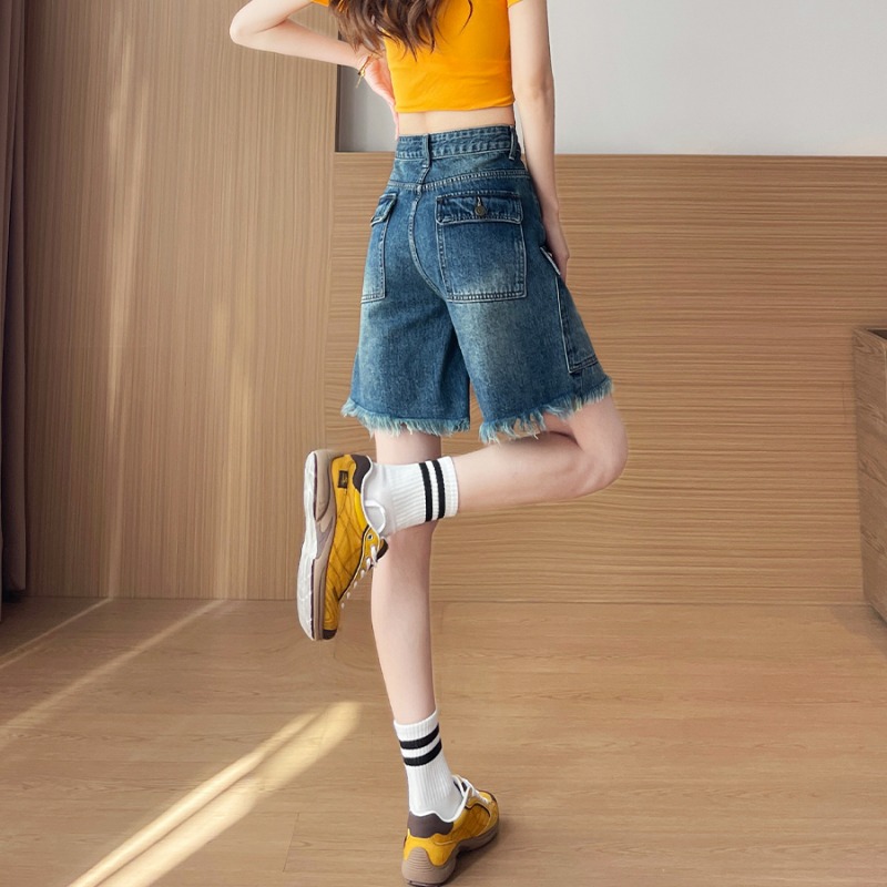 Women's Shorts Jorts High Wais - Cargo Pant Wide ulasan dan harga