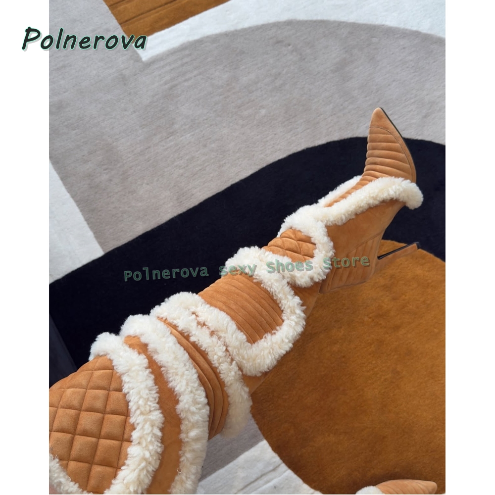 Faux Fur Patchwork Sexy Long B - Street Fashion Trends ulasan dan harga