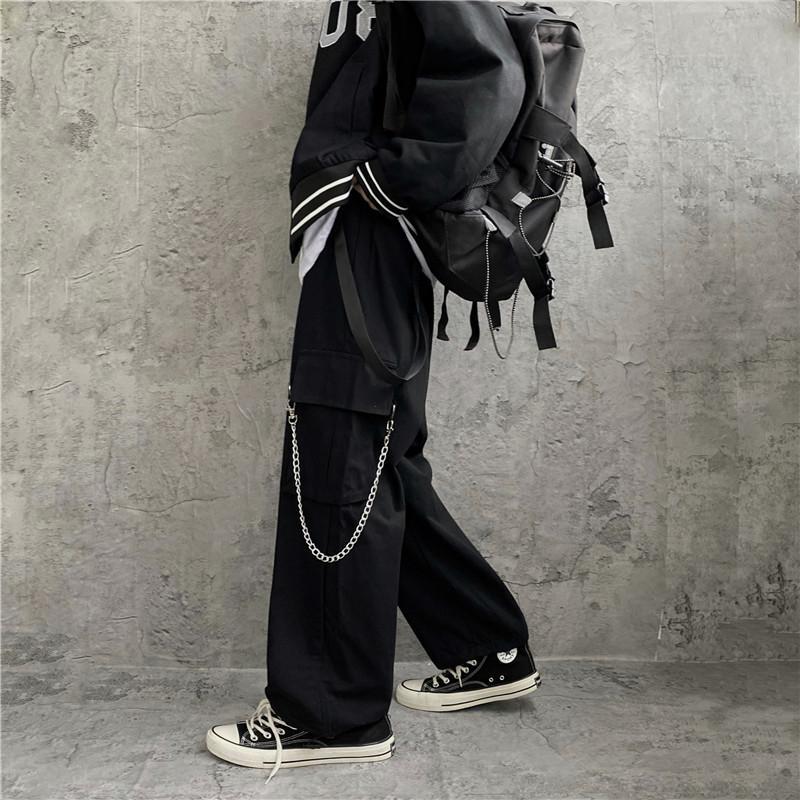 Korean Style High Street Cargo - Cargo Pant Wide ulasan dan harga