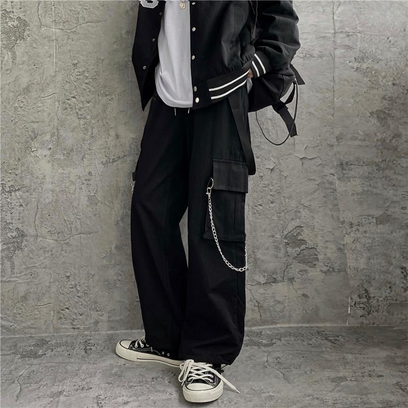 Korean Style High Street Cargo - Cargo Pant Wide ulasan dan harga