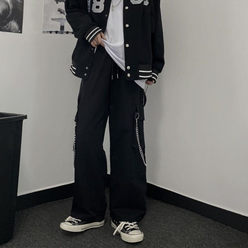 Korean Style High Street Cargo - Cargo Pant Wide ulasan dan harga