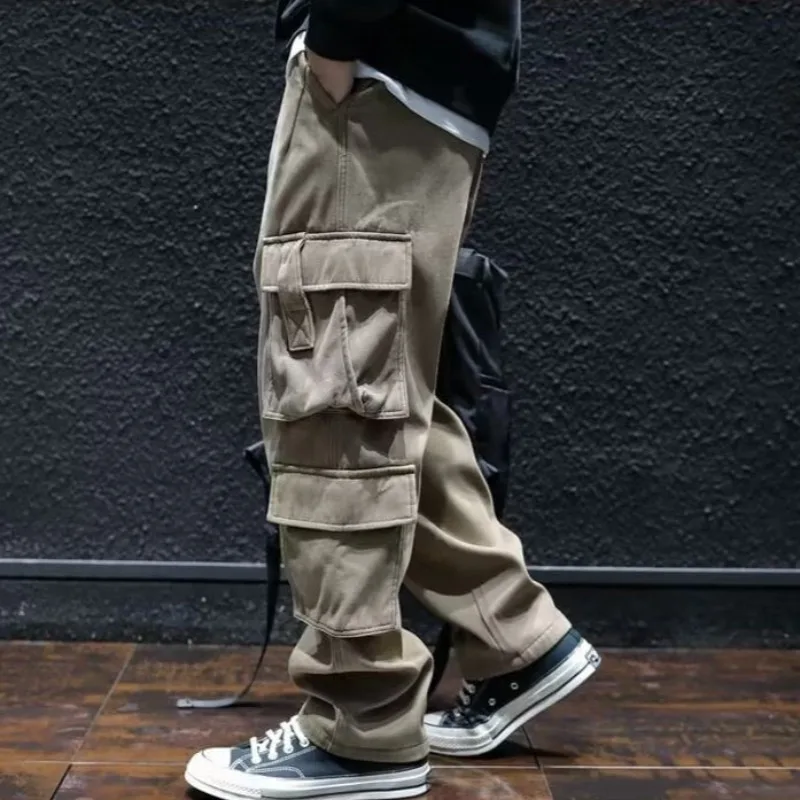 Wide Multi Pocket Trousers Man - Cargo Pant Wide ulasan dan harga