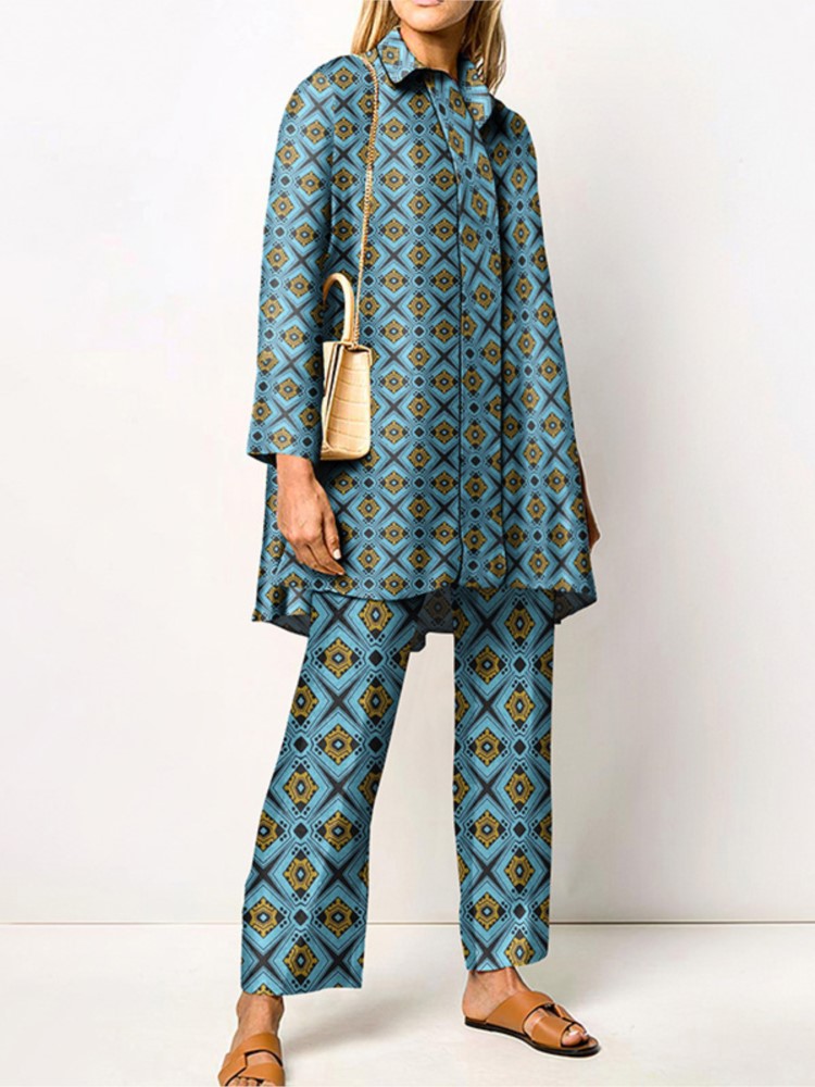 Autumn New Loose Vintage Print - Street Fashion China Girl ulasan dan harga