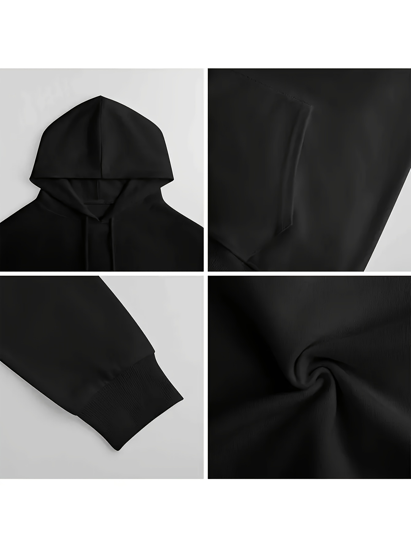 Men's Black Hoodie with the Th - Street Fashion Now ulasan dan harga