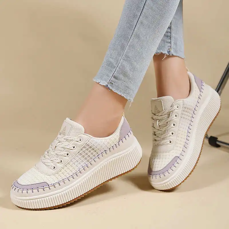 Brown Shoes Woman Flats Autumn - Street Fashion Vietnam ulasan dan harga