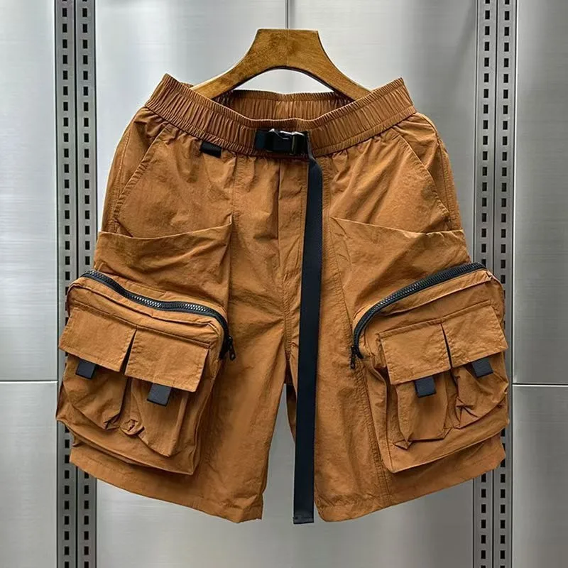 Solid Mens Cargo Shorts Loose  - Cargo Pant Wide ulasan dan harga