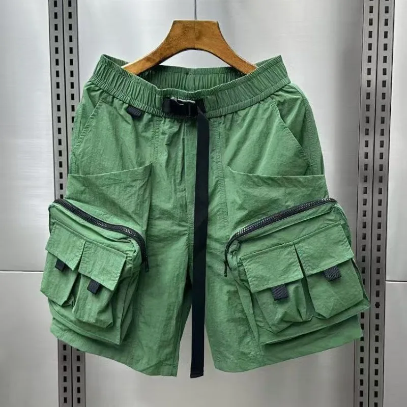 Solid Mens Cargo Shorts Loose  - Cargo Pant Wide ulasan dan harga