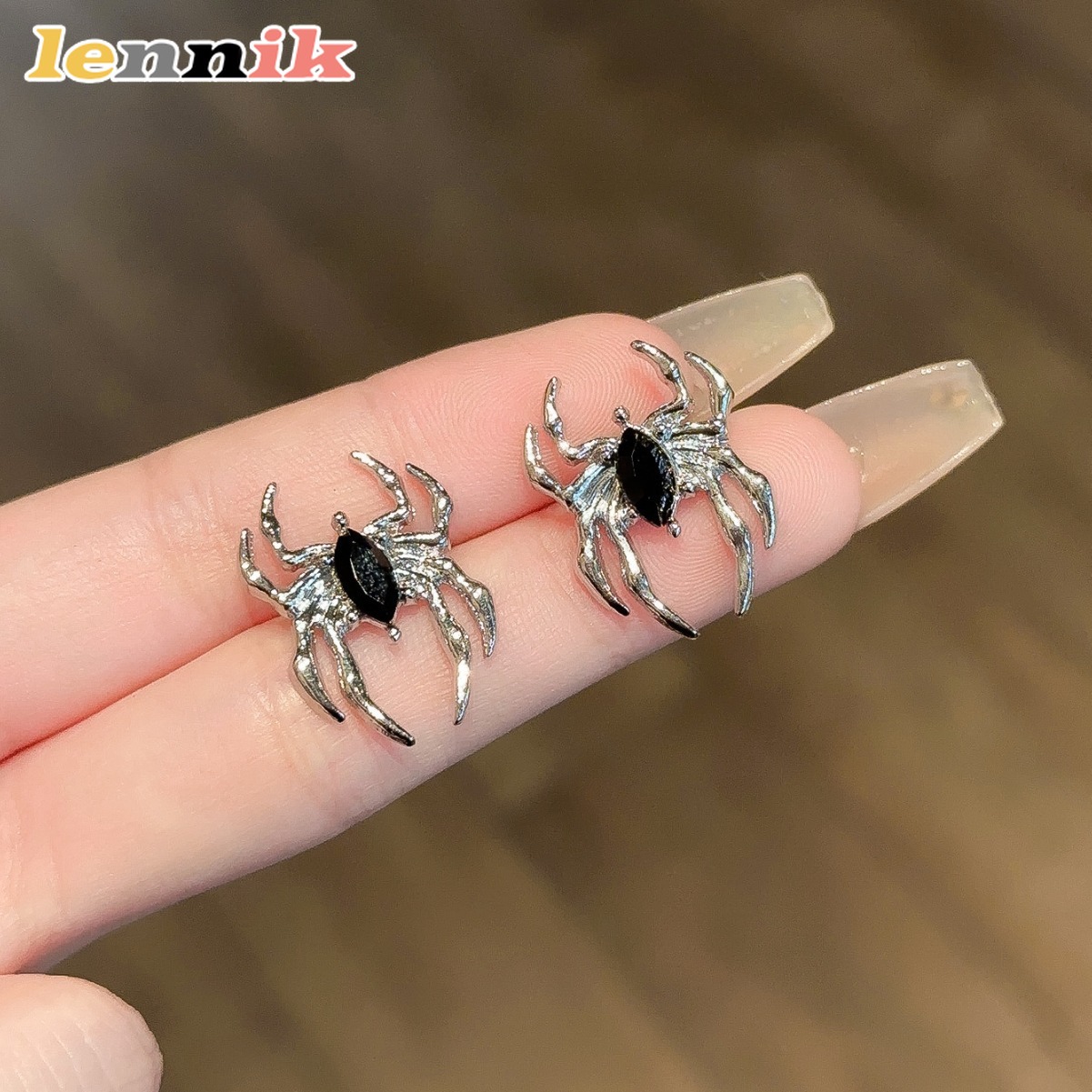 LENNIK Unique Spider Earrings, - Street Fashion Now ulasan dan harga
