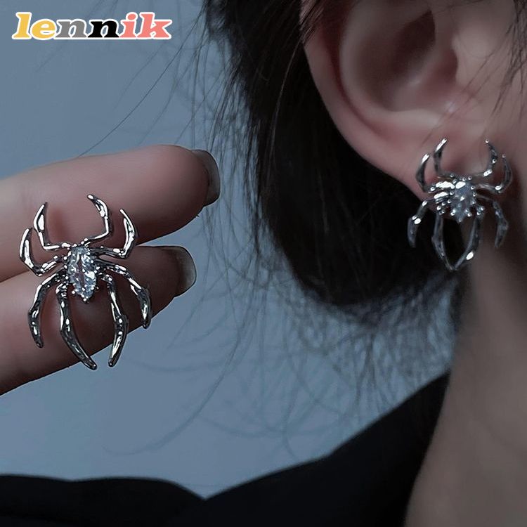 LENNIK Unique Spider Earrings, - Street Fashion Now ulasan dan harga