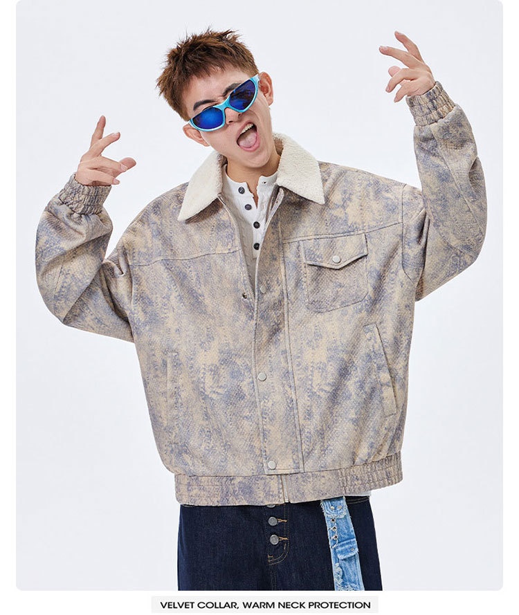 Mens Jacket Coat Figure Popula - Street Fashion Now ulasan dan harga