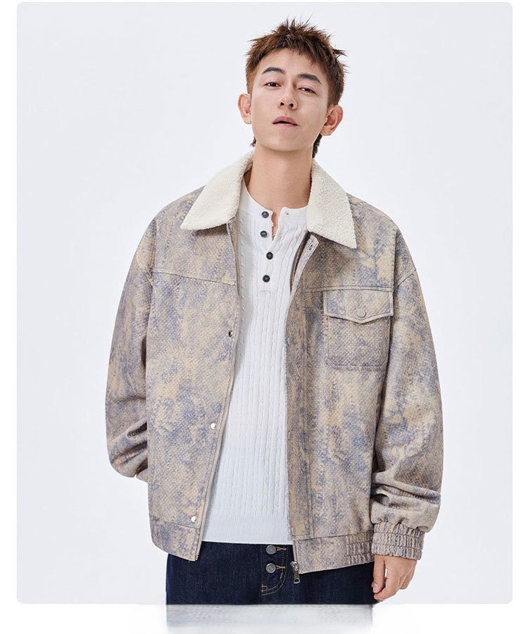 Mens Jacket Coat Figure Popula - Street Fashion Now ulasan dan harga