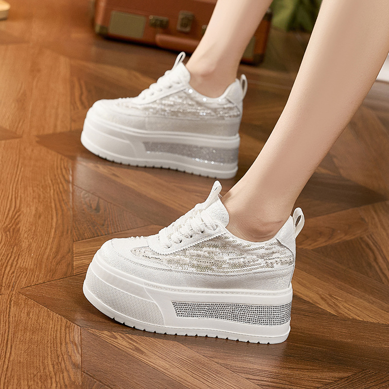 10CM Wedge Heels Sneakers New  - Chunky Sneaker Platform ulasan dan harga