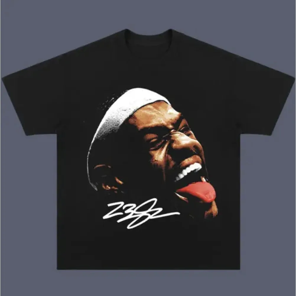 Retro Lebron James Vintage Tee - Street Fashion Mood ulasan dan harga