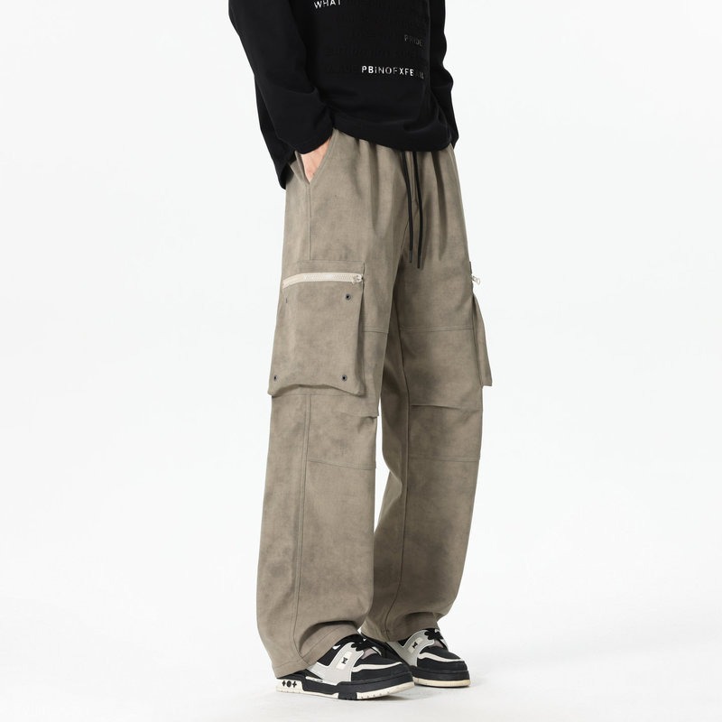 Men's Elastic High-waist Pocke - Cargo Pant Wide ulasan dan harga