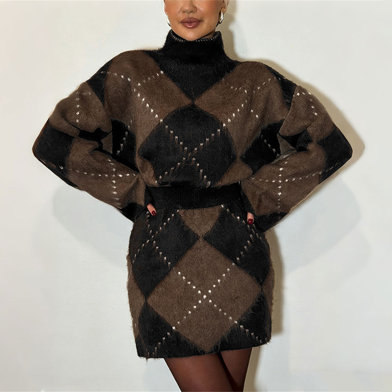 TARUXY Turtleneck Pullover Kni - Street Fashion China Girl ulasan dan harga