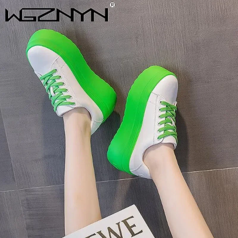 Luxury Autumn Genuine Leather  - Chunky Sneaker Platform ulasan dan harga