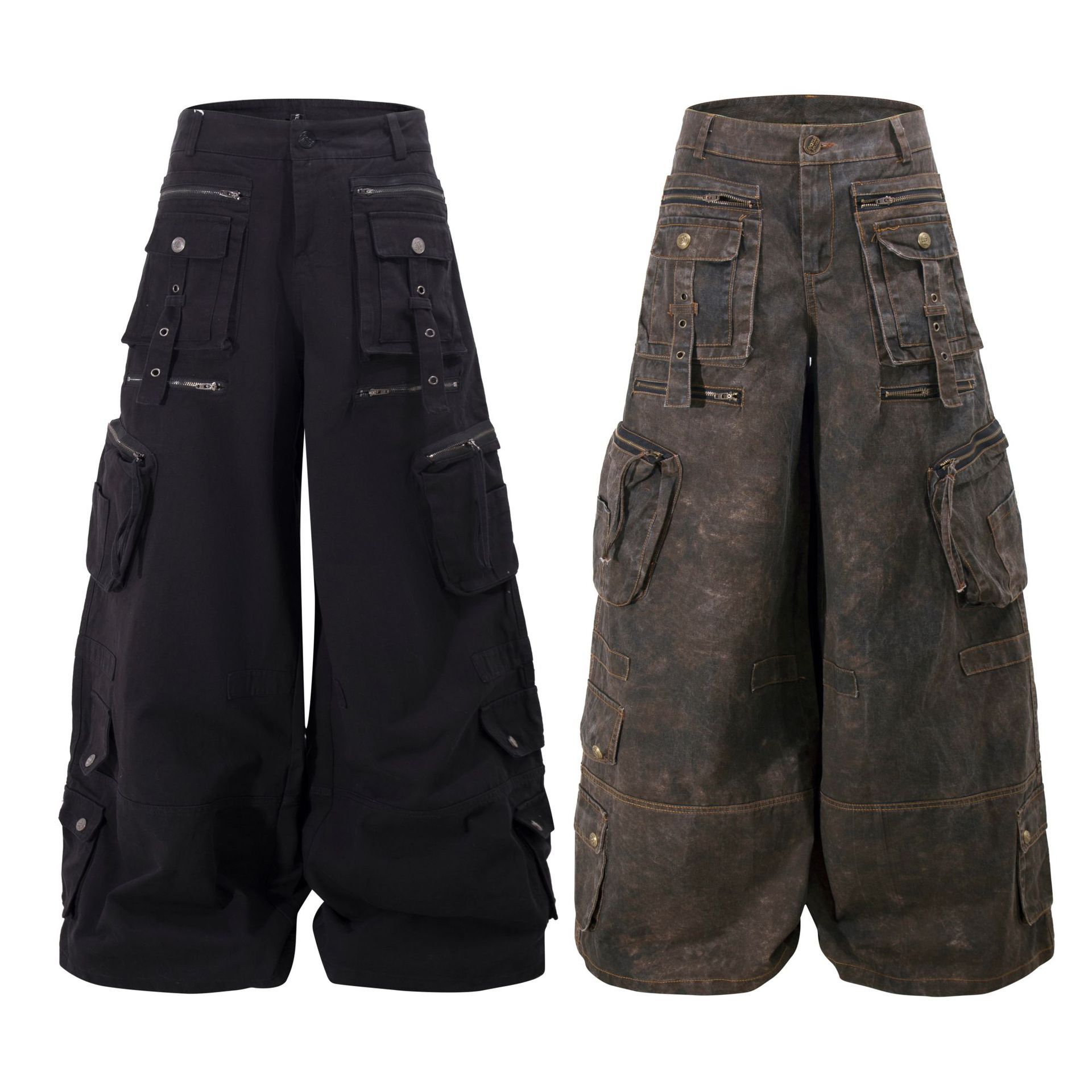 Grunge Techwear Wide Leg Cargo - Cargo Pant Wide ulasan dan harga