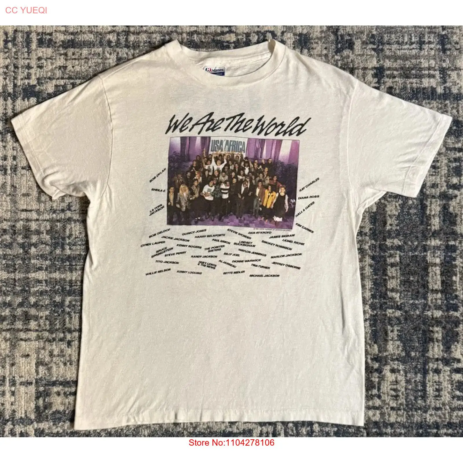 Vintage 1985 We Are The World  - Street Fashion Mood ulasan dan harga
