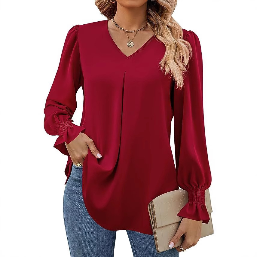 Women's Long Sleeve Shirt Spri - Street Fashion China Girl ulasan dan harga