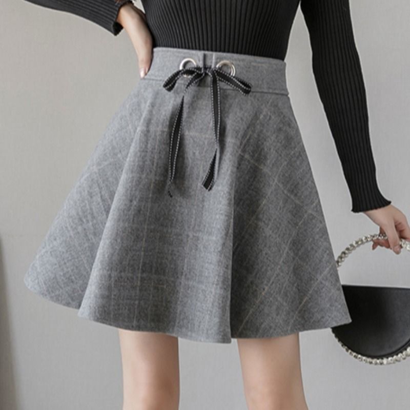 High Waist Plaid Vintage Short - Street Fashion Now ulasan dan harga