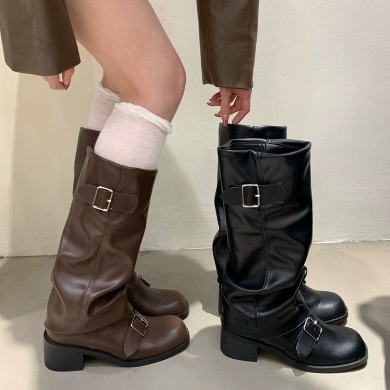 2025Woman Boots Knee High Plat - Street Fashion Trends ulasan dan harga