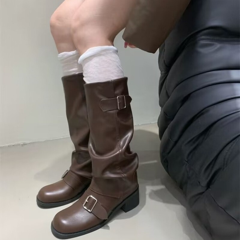 2025Woman Boots Knee High Plat - Street Fashion Trends ulasan dan harga