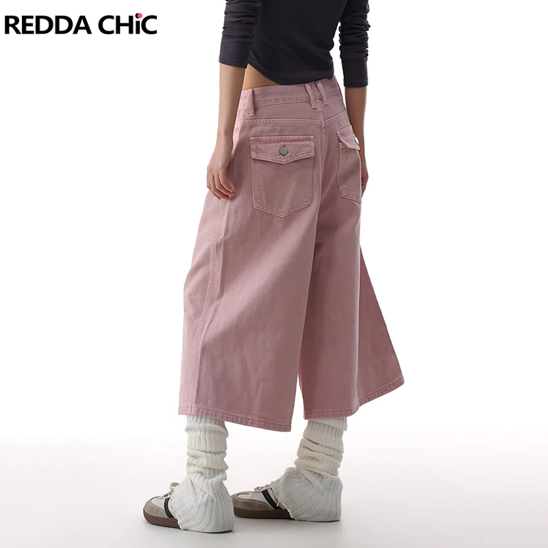 REDDACHiC Pink Cargo Jean Shor - Cargo Pant Wide ulasan dan harga
