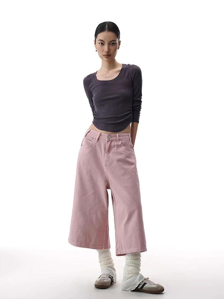 REDDACHiC Pink Cargo Jean Shor - Cargo Pant Wide ulasan dan harga