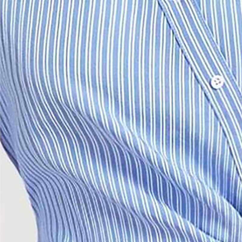 Fashion Striped Shirt For Fema - Street Fashion China Girl ulasan dan harga
