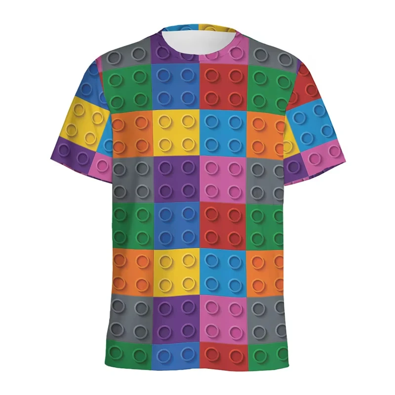 Retro Building Block 3D Printe - Street Fashion Videos ulasan dan harga