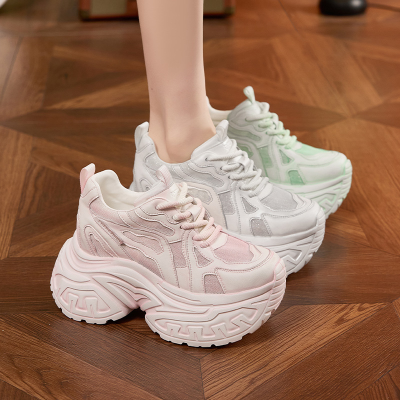Women's Fashion Chunky Platfor - Chunky Sneaker Platform ulasan dan harga